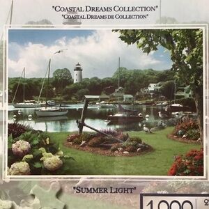 Lighthouse Puzzle The Art of Alan Giana 1,000 Piece Summer Light 27” X 20”NEW